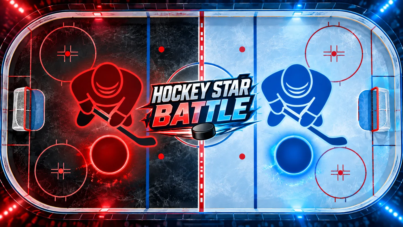 Hockey Star Battle team selection screen
